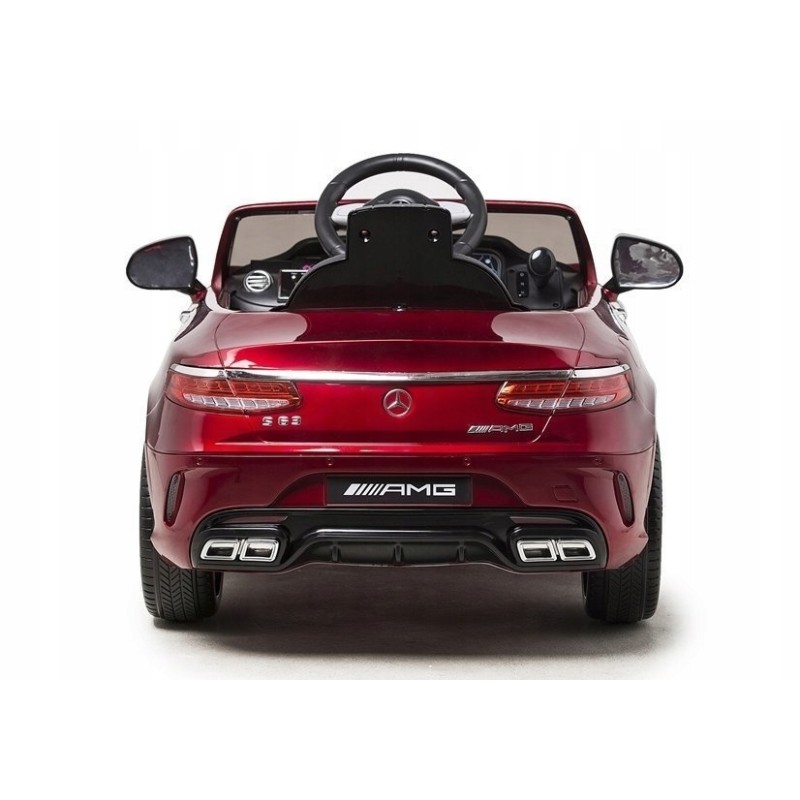 Auto na Akumulator Mercedes S63 Czerwony Lakier