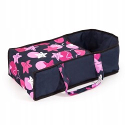 Bayer Wózek głęboki dla lalki City Star granatowo-różowy 13669AA