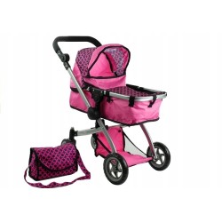 Wózek dla lalek Alice Głęboki, Spacerówka 2w1