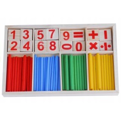 Zestaw Edukacyjny Drewniany Do Nauki Matematyki