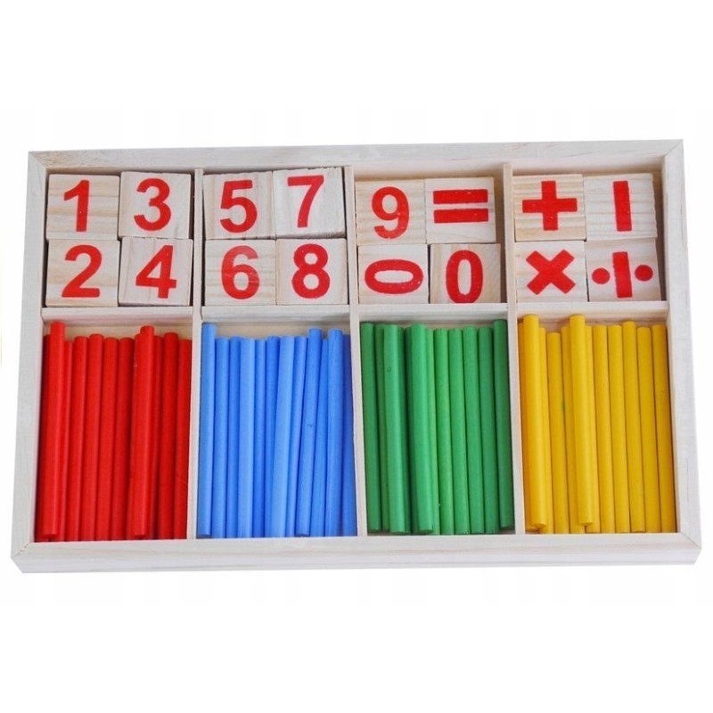 Zestaw Edukacyjny Drewniany Do Nauki Matematyki