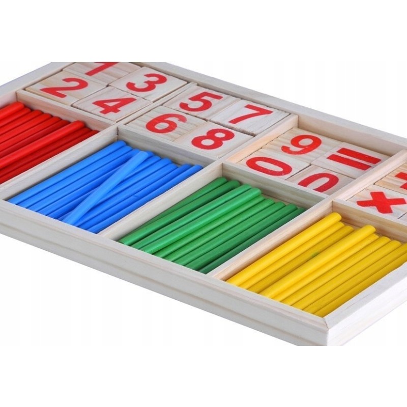 Zestaw Edukacyjny Drewniany Do Nauki Matematyki
