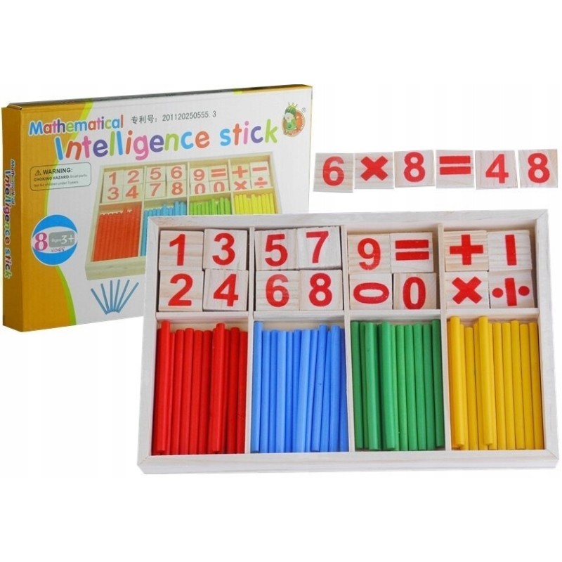Zestaw Edukacyjny Drewniany Do Nauki Matematyki