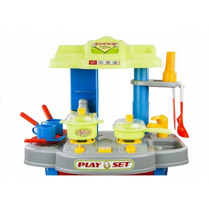 Duża Kuchnia z Piekarnikiem Akcesoria Niebieska