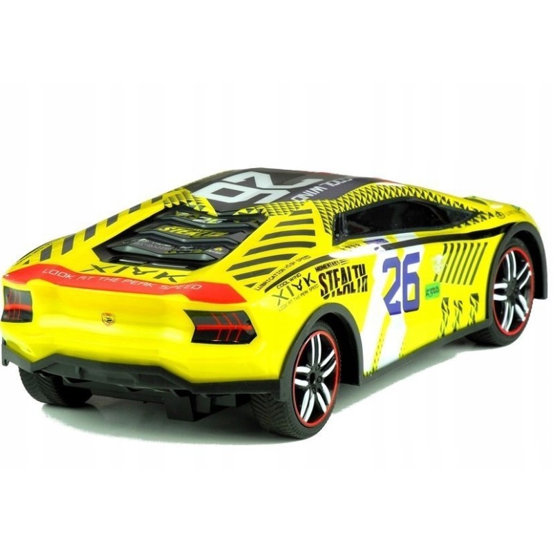 Auto Zdalnie Sterowane Sportowe Pilot R/C Żółte