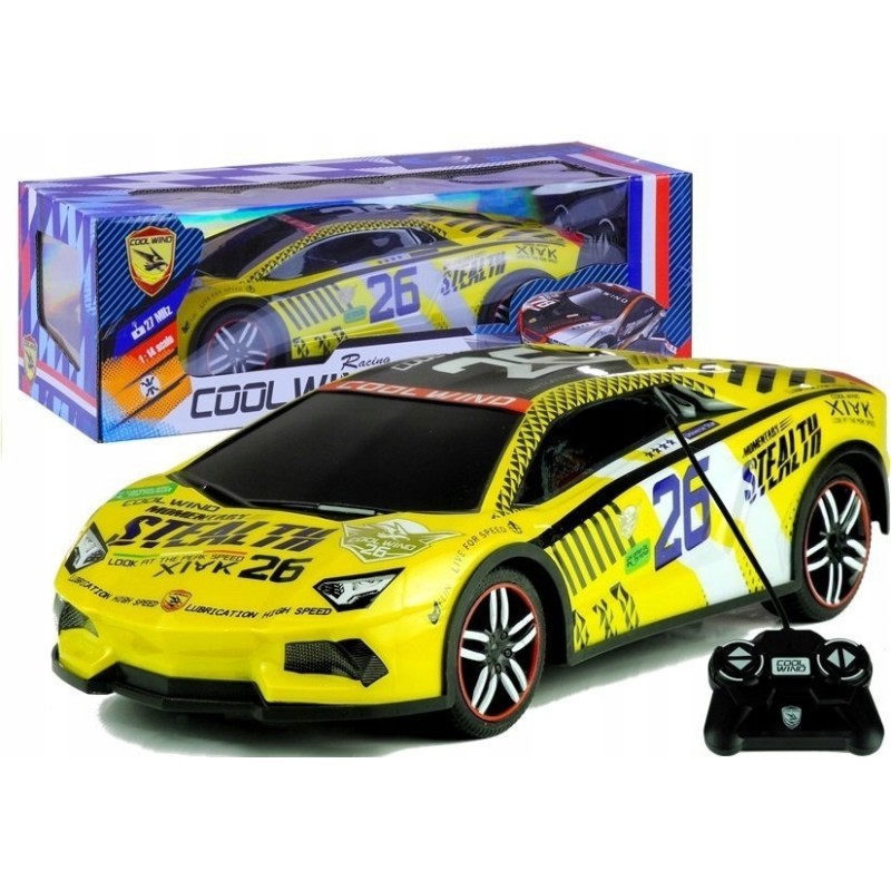 Auto Zdalnie Sterowane Sportowe Pilot R/C Żółte