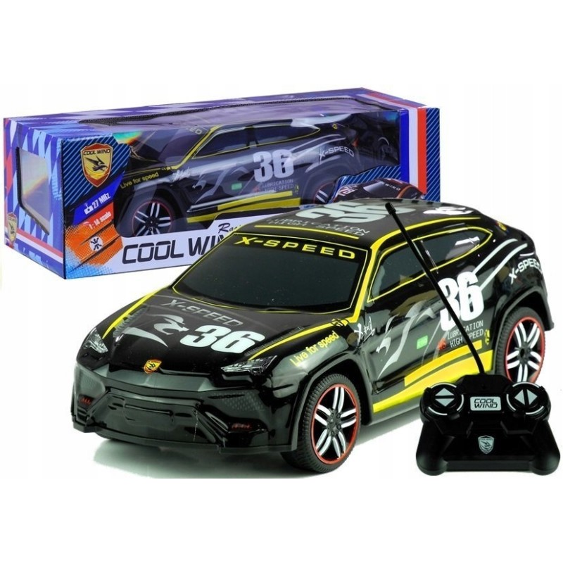 Auto Zdalnie Sterowane Sportowe Pilot R/C Czarne