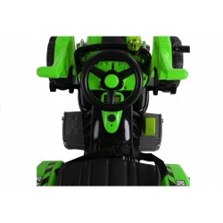 Traktor na akumulator z Łyżką Koparka Zielony