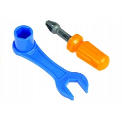 Rozkręcana Ciuchcia Jeżdżąca Narzędzia Figurki