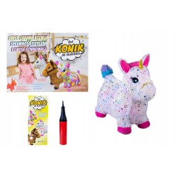 PROMO Konik do skakania pluszowy mix 3 kolory 1004073 cena za 1szt