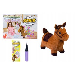 PROMO Konik do skakania pluszowy mix 3 kolory 1004073 cena za 1szt