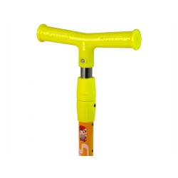 Hulajnoga Balansowa Trójkołowa Świecące Koła Żółta Wiewiórka