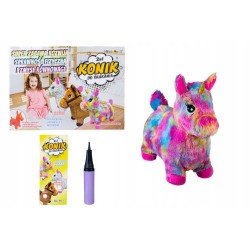 PROMO Konik do skakania pluszowy mix 3 kolory 1004073 cena za 1szt