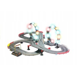 Tor Wyścigowy 2 Autka Slot Cars 1:43 Pętla Lampki