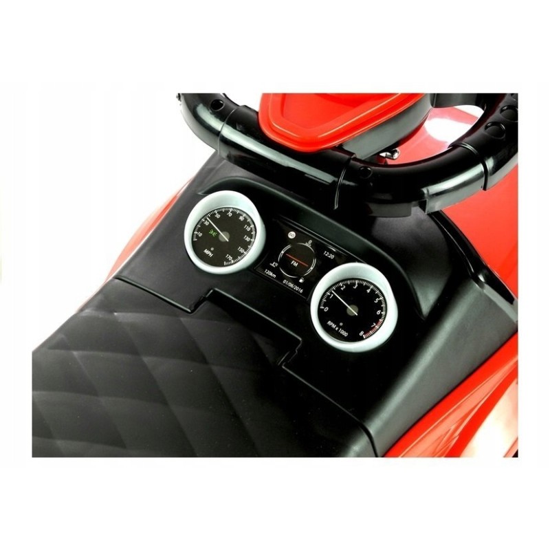 Jeździk dla Malucha 613W Gra + Świeci Czerwony