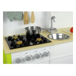 Drewniana Kuchnia Dla Dzieci Zielono Biała Paula