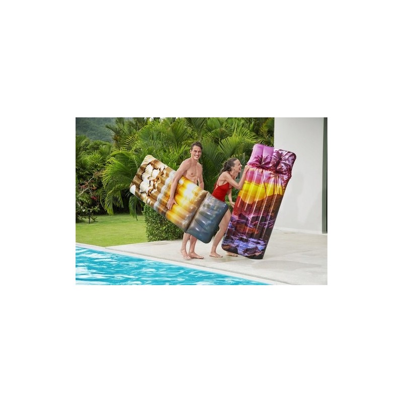 Dmuchany Materac Do Pływania Muszelki 183 x 71 cm Bestway 43416