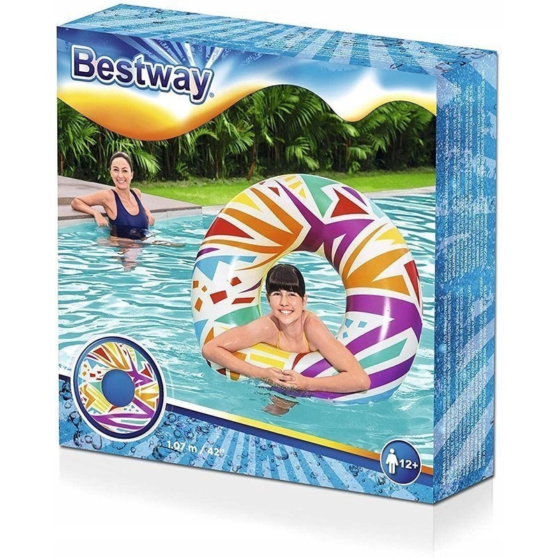 Dmuchane Koło Kolorowe 107 cm Bestway 36228