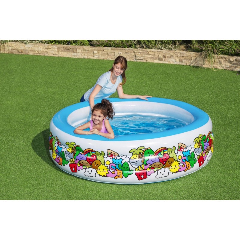 Basen Dmuchany Okrągły 196 cm x 53 cm Bestway 51122