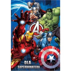 PROMO Karnet złoty Marvel Avengers / SpiderMan VERTE mix cena za 1 sztukę