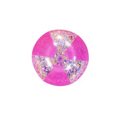 Piłka Plażowa Z Brokatem Rózowa 41cm Bestway 31050