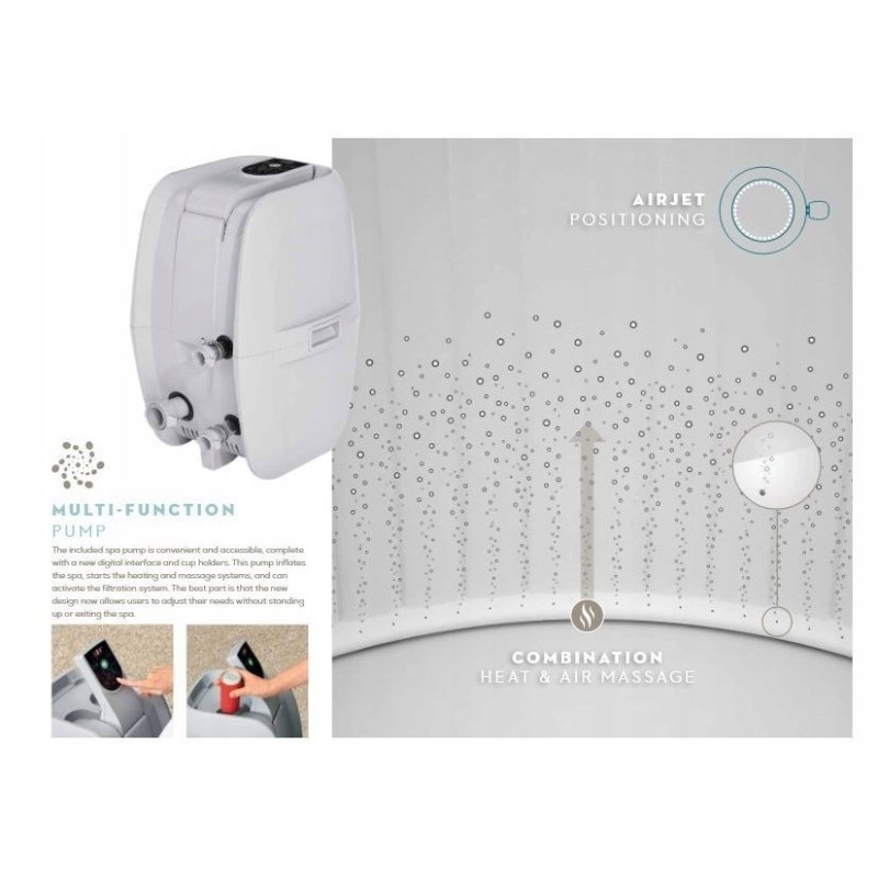 Dmuchane SPA Basen 4 osobowe 180cm x 66cm - BESTWAY 60001