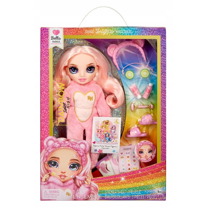 MGA Junior High PJ Party Fashion Lalka Bella (Pink) 503675