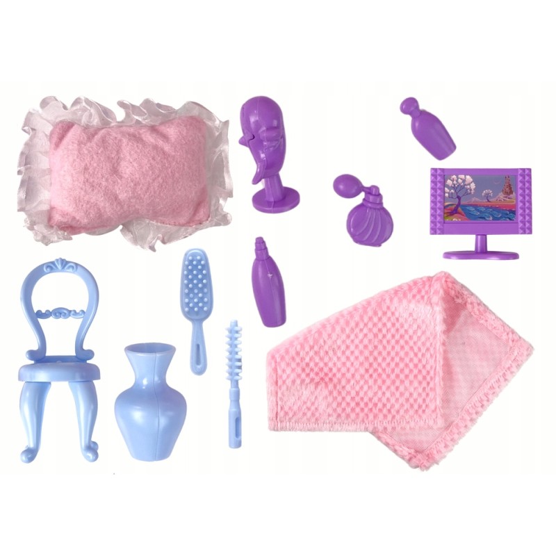 Rozkładany Duży Domek Dla Lalek Walizka Meble