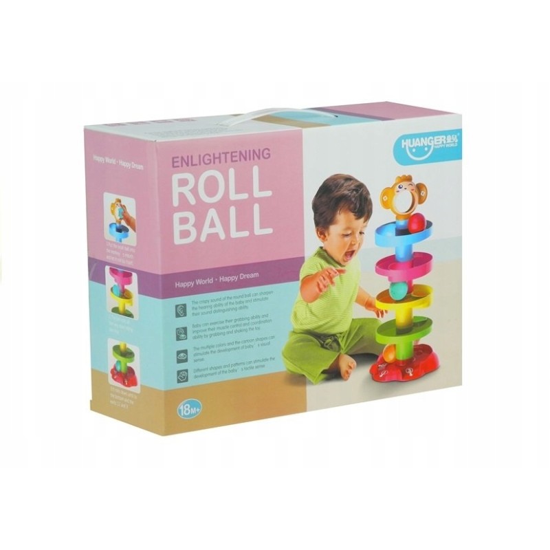 Sorter Edukacyjna Zjeżdżalnia z Małpką Dla Malucha