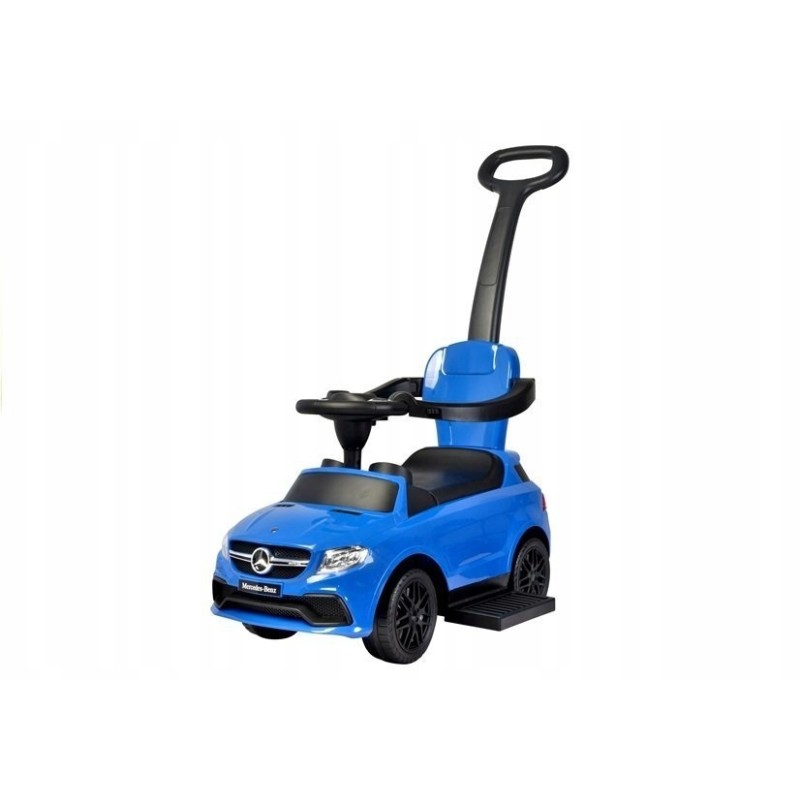 Jeździk Mercedes Pchacz 3w1 Barierki Niebieski 3288