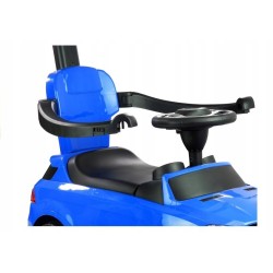 Jeździk Mercedes Pchacz 3w1 Barierki Niebieski 3288