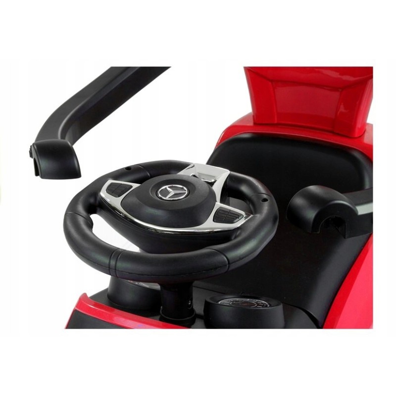 Jeździk Mercedes Pchacz 3w1 Barierki Czerwony 3288