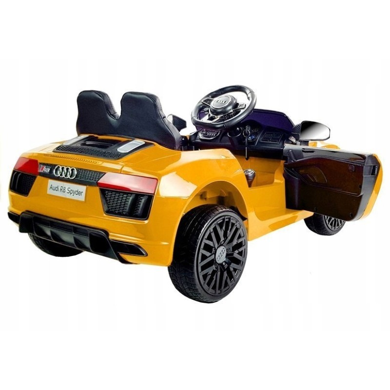 Auto na Akumulator Audi R8 Spyder Żółty