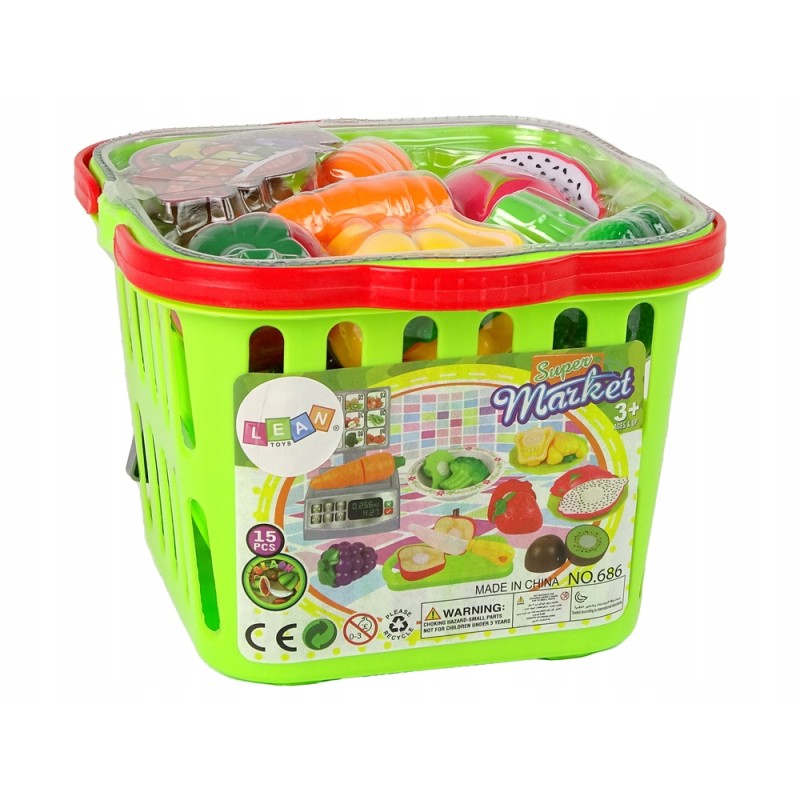 Koszyczek z Warzywami Do Krojenia Waga Sklepowa