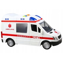 Auto Karetka Pogotowia Ambulans Efekty Gra Świeci