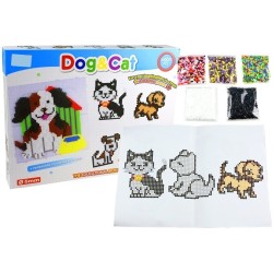 Zestaw Koralików do Tworzenia Mozaiki Pies i Kot