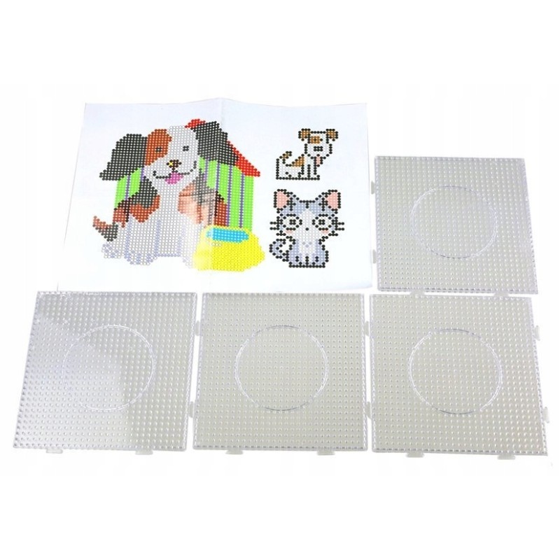 Zestaw Koralików do Tworzenia Mozaiki Pies i Kot