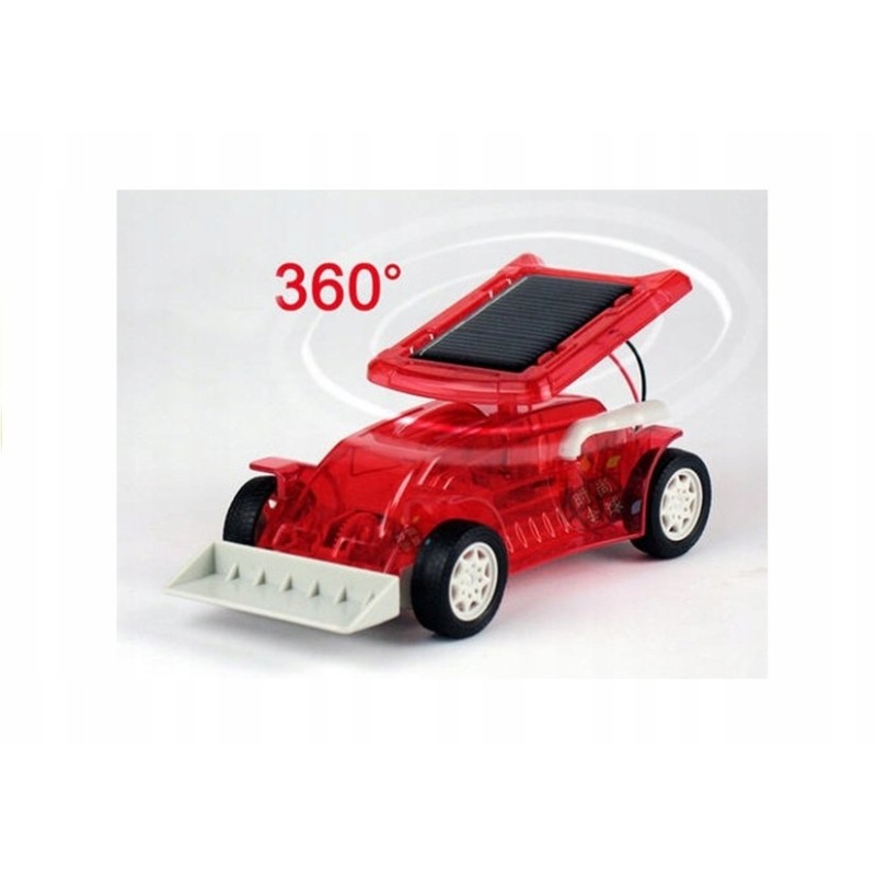 Zestaw Samochód Solarny Autko Buldożer do Złożenia