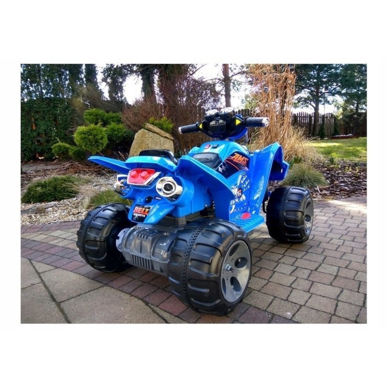 Quad na akumulator Duże Koła Niebieski