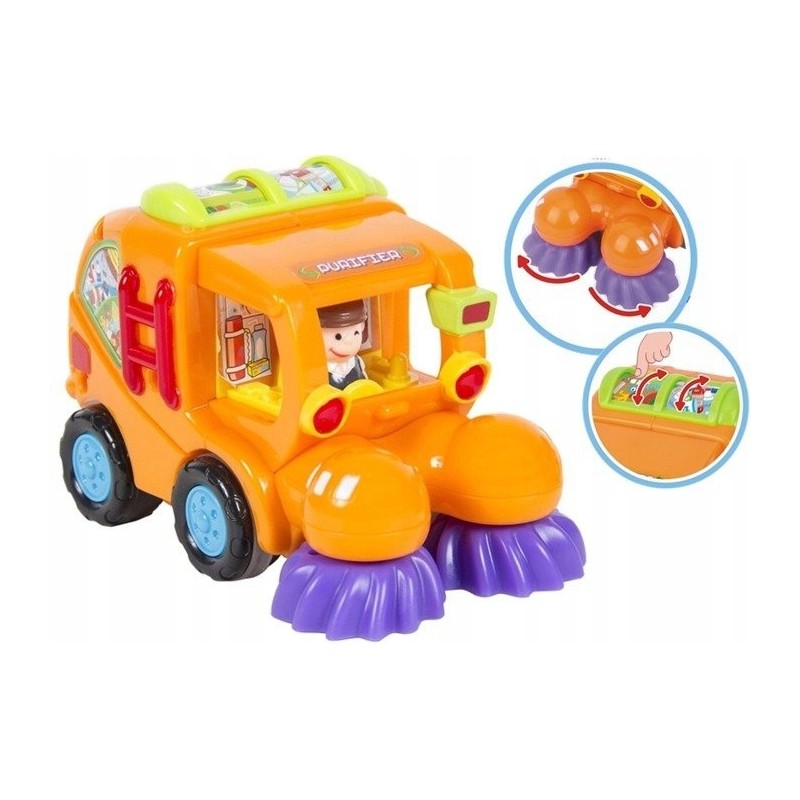 Auto Budowlane Śmieciarka Kombajn Ruchome Elementy