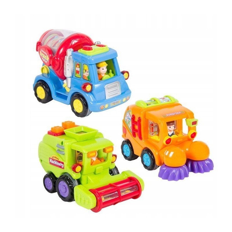 Auto Budowlane Śmieciarka Kombajn Ruchome Elementy