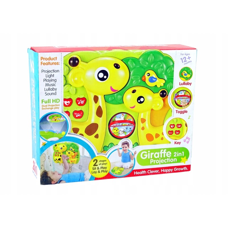 Projektor Panel Do Łóżeczka Zawieszka Żyrafy Dźwięk