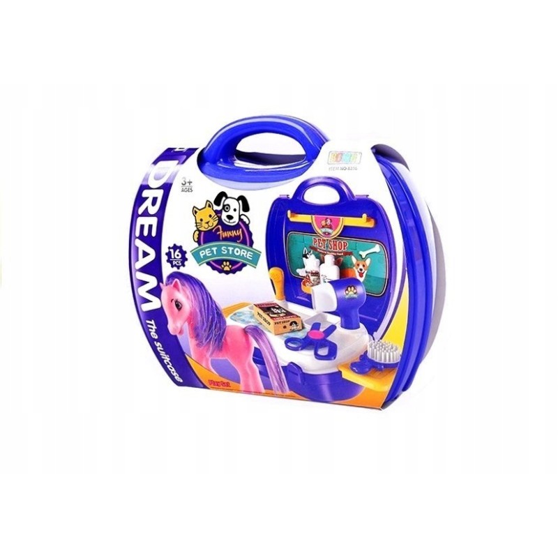 Zestaw Fryzjerski Kucyk w Walizce Salon Konika