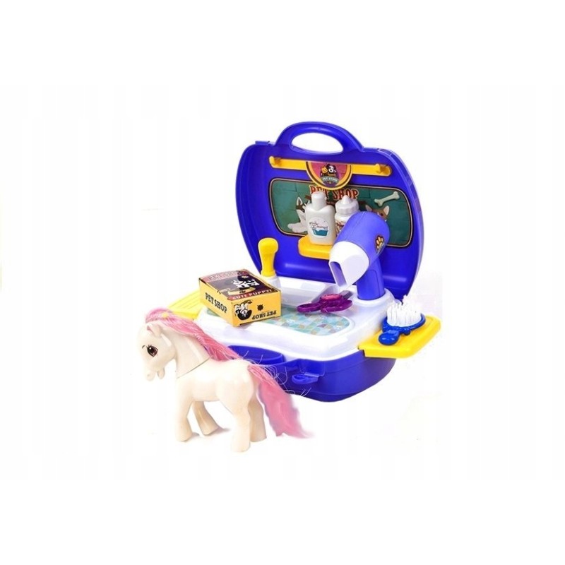 Zestaw Fryzjerski Kucyk w Walizce Salon Konika