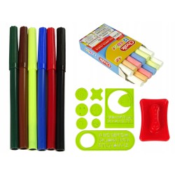 Tablica Składana w Walizkę Dwustronna 2w1 Na Kredę