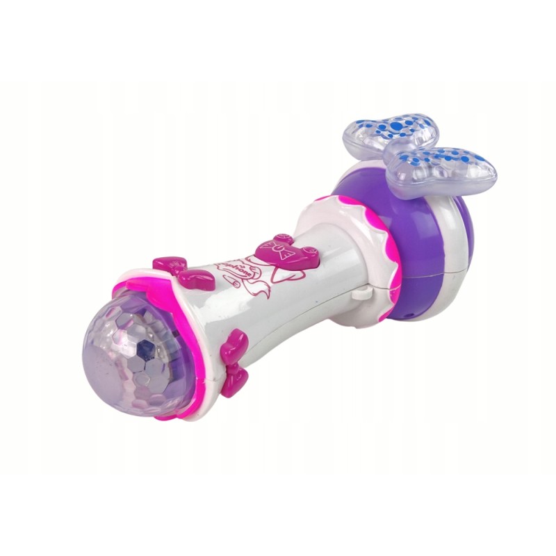 Bajkowy Mikrofon Dla Dzieci Karaoke MP3 Kokardka Głośnik