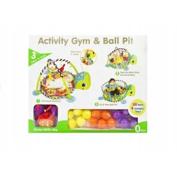 Mata Edukacyjna Dla Maluszka Żółw 3w1 Basen Piłki