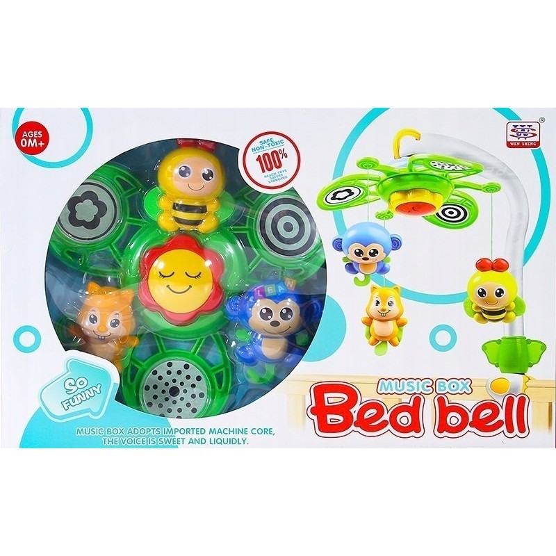 Karuzelka do Łóżeczka z Pozytywką Bed Bell 2w1