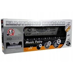 Organy Keyboard + Mikrofon Zasilacz MQ-810 MP3