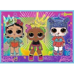 Puzzle 4w1 Poznaj laleczki. LOL Surprise! MGA 34613 Trefl